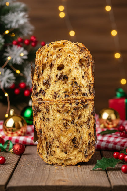 Panettone al cioccolato e caramello 500gr.