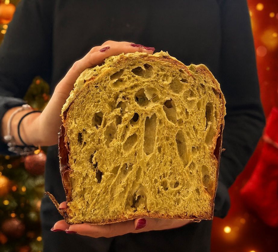 Panettone al pistacchio 1Kg.